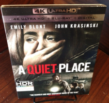 A Quiet Place (4K+Blu-ray+Digital) Slipcover-NEW (Sealed)Free S&amp;H w/Tracking - £19.82 GBP