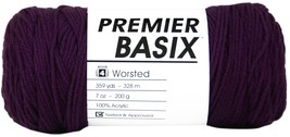 Premier Yarns Basix Yarn-Eggplant - £12.61 GBP