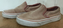 Vans Dusty Light Pink Rose Suede Slip On Sneakers Off The Wall 8 Womens - $29.99