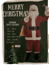 Santa Claus Costume Suit Adult 10PCS Christmas Clause Outfit Mens Sz 2X NEW - $1,467.70 MXN