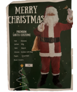 Santa Claus Costume Suit Adult 10PCS Christmas Clause Outfit Mens Sz 2X NEW - $1,460.74 MXN