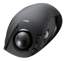 ELECOM M-DT2DRBK Wireless Trackball Mouse Tilt 8 Buttons Black Japan Fre... - £32.76 GBP