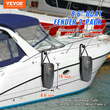 VEVOR Boat Fenders, 8.6&quot; x 16&quot; Boat Bumpers for Docking, Marine EVA Boat Dock Fe - $49.45