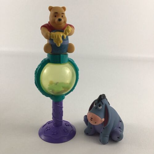 Disney Winnie Pooh & Friends Baby Toys Eeyore Figure Suction Rattle Vintage 1992 - $24.70