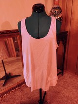 Alternative Women&#39;s light pink  Scoop-Neck Sleeveless Jersey Tank Top Si... - $12.38