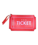 Ipsy Glam Bag April 2017 "Side Show" Vinyl Orange Ticket Makeup Bag
