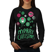 Wellcoda Merry Christmas Fun Womens Sweatshirt, Holiday Casual Pullover Jumper - £22.84 GBP+