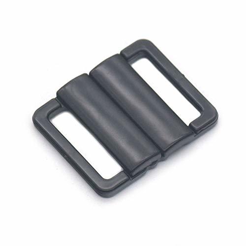 Bluemoona 20 Pcs - Plastic 20mm Bikini Clip Snap Hook Bra Strap Swimwear Clasp F
