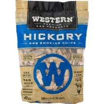 Western Premium BBQ Products, Hickory BBQ Smoking Chips, 180 Cu in - $151.29 MXN