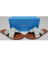 Jack Rogers Sloane Size US 6 M Women&#39;s Leather Cross Band Sandals Slotte... - $35.63