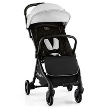 One-Hand Folding Portable Lightweight Baby Stroller with Aluminum Frame-Gray - C - £139.42 GBP