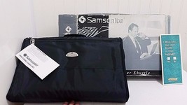 New SAMSONITE Black Laptop Shuttle Business Case Computer Bag Insert NIB Zip Top - £15.07 GBP