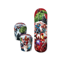 Marvel Avengers Active Kids 36&quot; Inflatable Bop Bag &amp; Gloves Combo Set Red - £27.68 GBP