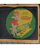Vintage 1955 Squirt Carbonated Soft Drink Porcelain Gas &amp; Oil Metal Sign - £97.73 GBP