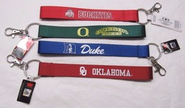 NCAA Wristlet Key Chains 8.5&quot; Long .75&quot; Wide Made by Aminco Select Team ... - £7.20 GBP