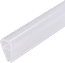 Uxcell Frameless Glass Shower Door Sweep - Door Bottom Side Seal Strip U-Type - £33.56 GBP