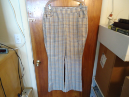 &quot; NWOT &quot; ? Cato Size 16 Mid Rise Multi Color Checkered Dress Pants &quot; BEA... - £19.21 GBP
