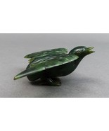 Antique Chinese Finely Hand Carved Spinach Green Jade Bird Figurine - £1,502.87 GBP