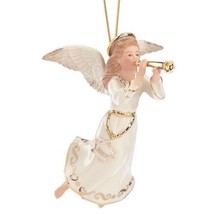 Lenox 2017 Angel Ornament Figurine Annual Melody Horn Trumpet Christmas Gift NEW - £94.90 GBP