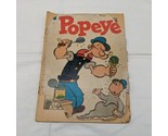 POPEYE #28 (Dell 1954) Front Cover Detacthed Vintage Comic Book The Sail... - $17.81