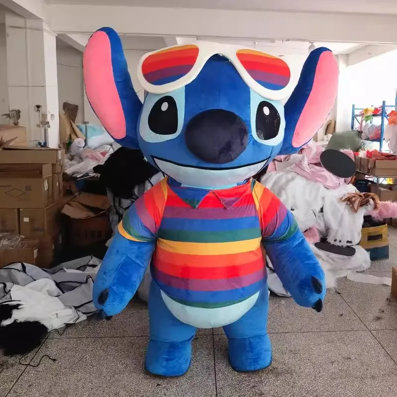 MINISO Blue Lilo Stitch Mascot Costume Cartoon Character 2m/2 6m -2M 16 - $15,630.10 MXN
