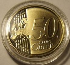Rare Ireland 2007 Encapsulated Cameo Proof 50 Euro CENTS~5K Minted - £18.04 GBP