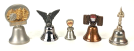 Lot of 5 VTG Hand Bells / Colorado, Dowling House, Liberty Bell, Oceanic, Fort - £29.99 GBP