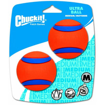 Chuckit Ultra Ball Dog Toy Medium - 2 count Chuckit Ultra Ball Dog Toy - £17.60 GBP