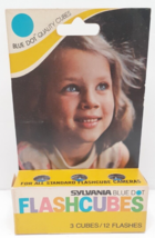 Sylvania GTE Blue Dot Flash Cubes 3 Pack 12 Flashes NOS Vintage - £6.56 GBP