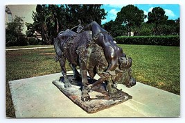 Postcard Moretti&#39;s Bronze Lygia and The Bull, Ringling Museum Sarasota Florida - £3.54 GBP