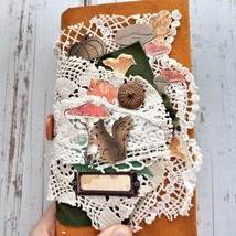 Fall junk journal handmade Forest junk book for sale complete Squirrel - £319.74 GBP