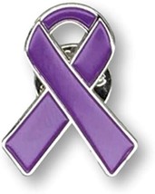 1 Pancreatic Cancer Ribbon Lapel Pin Illness Awareness Jewelry Quality Clutch Cl - £7.87 GBP