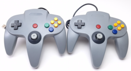 Nintendo N64 USB Controller For Windows/mac/linux Graygrey Gamepad Lot 2 - $341.66 MXN