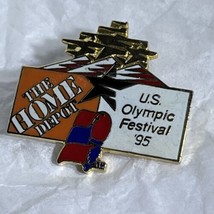 Home Depot 1995 Olympics USA Olympic Festival Sports Lapel Hat Pin Pinback - £7.02 GBP