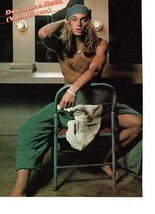 David Lee Roth teen magazine pinup clipping Vintage 1980&#39;s Shirtless Van... - £2.75 GBP