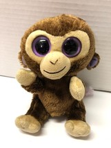 Ty COCONUT Monkey Beanie Boo 6&quot; Plush Figure - £3.89 GBP