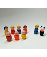 Fisher Price Vintage Little People + Lucky the Dog Lot of 9 Teacher Mom ... - $24.99