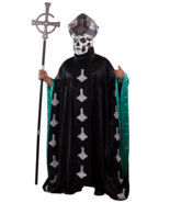 Ghost Rock Band Papa Emeritus II Costume Deluxe Mask Hat Robe Staff Cosplay - £157.73 GBP