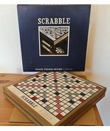 Scrabble Board Game Deluxe Wooden Storage Cabinet Rotating Turntable Vtg... - $1,928.40 MXN
