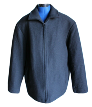 Jones New York Men&#39;s Black Wool Blend Full Zip Jacket ~M~ WPL #278 - £29.33 GBP
