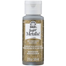 FolkArt Sugar Metallic Acrylic Paint 2oz-Smoky Quartz - £12.15 GBP