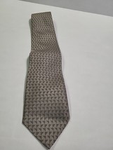 Calvin Klein Neck Tie Mens One Size Brown 100% Silk WIL - $8.49
