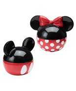 Walt Disney Mickey &amp; Minnie Ears Ceramic Salt and Pepper Shakers Set NEW... - £22.82 GBP