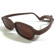 Miraflex Sunglasses NEW BABY 2 Brown Rectangular Frames with Brown Lenses - $65.26
