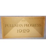 Pullman Progress Railroad Train Cars Fold Out 1929 Original No Reprint - $47.93 CAD
