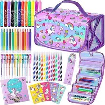 Gifts for Girls 5 6 7 8 9 Year Old Unicorns Coloring Markers Set with Unicorn... - £36.59 GBP