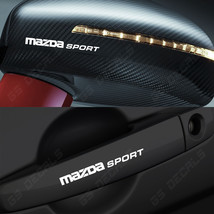 Mazda Sport Logo Mirror Handle Decals Stickers Premium Quality 5 Colors MPS MX-5 - £8.76 GBP