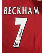 DAVID BECKHAM PSA/DNA SIGNED AUTOGRAPHED UMBRO MANCHESTER UNITED JERSEY - $15,410.58 MXN