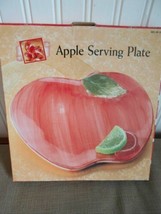 Dayton Hudson Apple Serving Plate Platter Ceramic New 8.5&quot; X 9&quot;   - $14.84