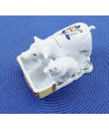 Vintage Porcelain Salt Cellar Hand Painted By George Martel For Tiffany ... - $165.59